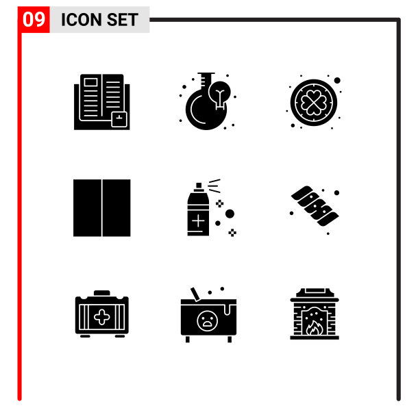 移动界面立体字形设置9个象形图图片下载