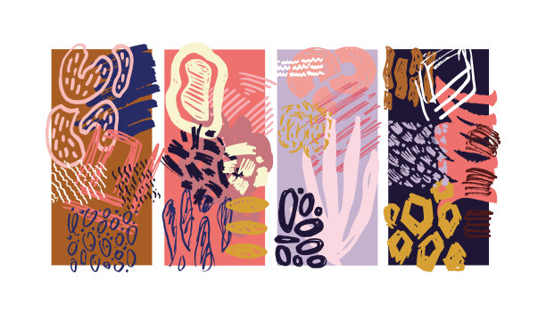 模板设计草图元素海报，t恤设计，图案，背景。手绘喷溅涂鸦设计元素。图片下载