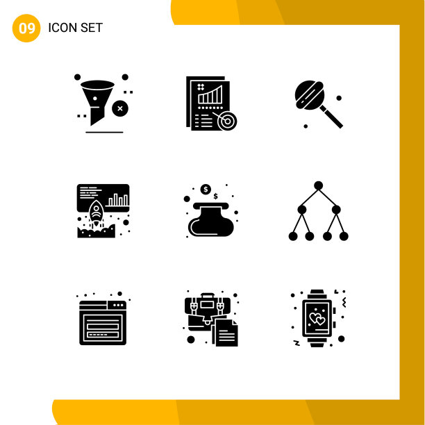 9个适用于网络和移动的通用实体符号图片下载
