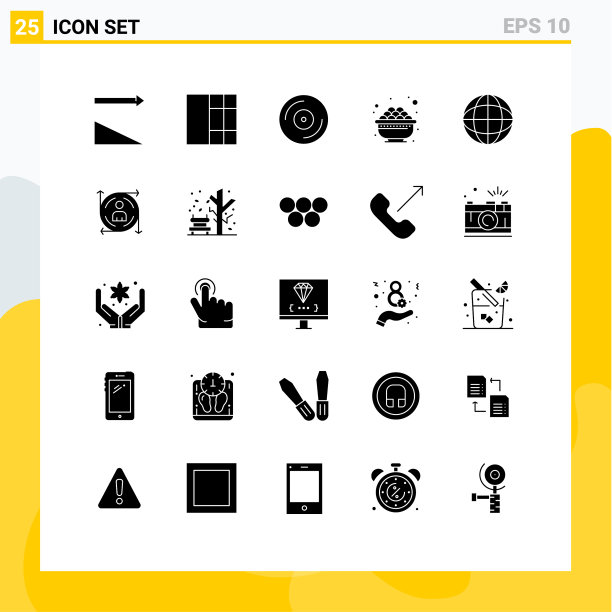 股票图标包25行符号和符号图片下载