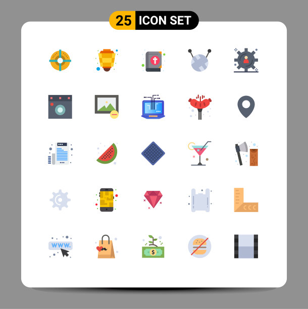 打包25件有创意的单色家具图片下载