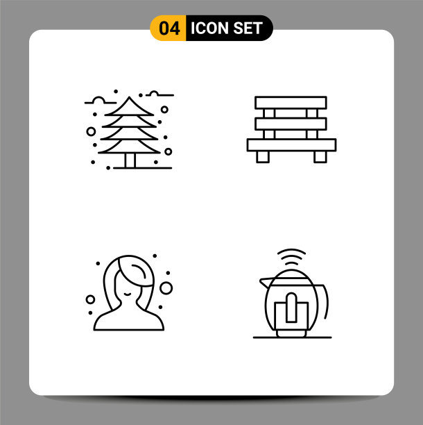 股票图标包4线标志和符号图片下载