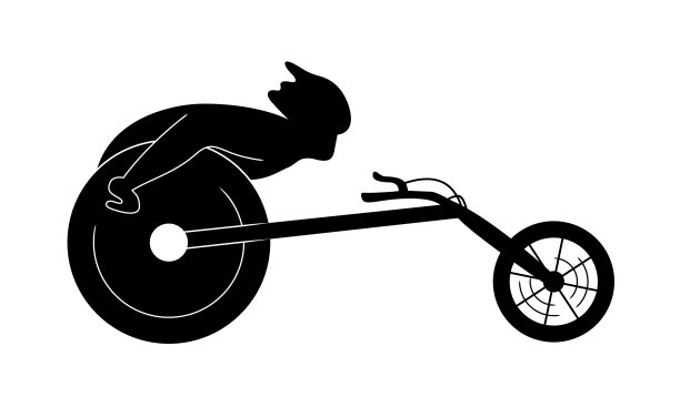 坐在轮椅上的残疾运动员。图片下载