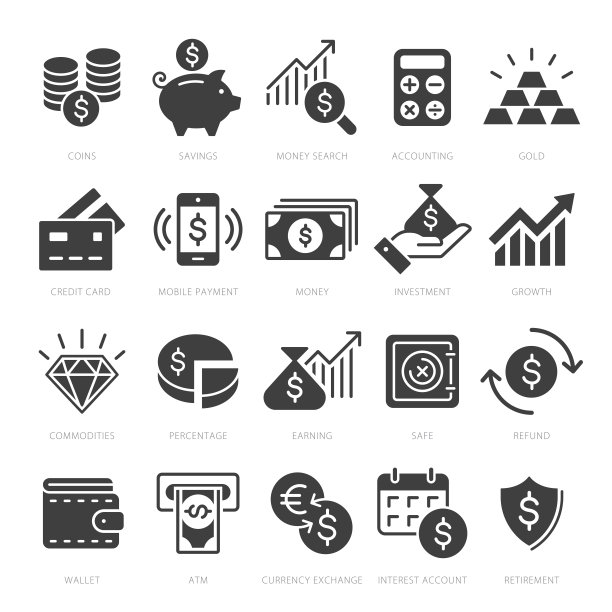 金钱图标//向量系列图片下载