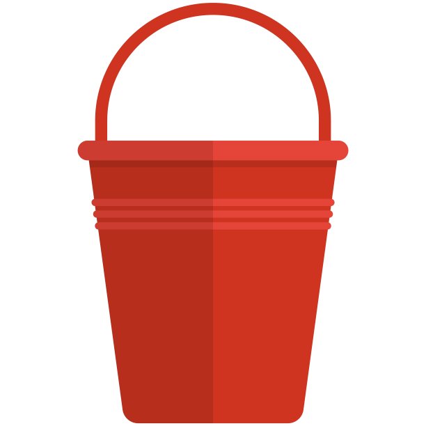 在白色背景上隔离的鱼载体桶图片下载