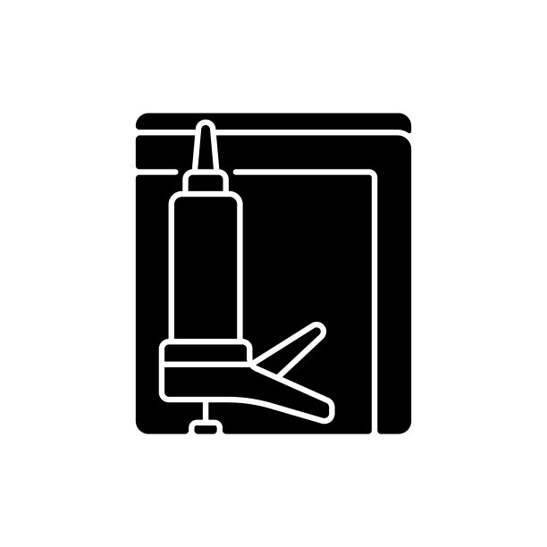 窗户隔热黑色字形图标图片下载