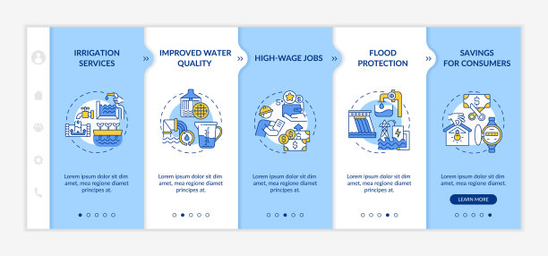 水电矢量信息图模板图片下载