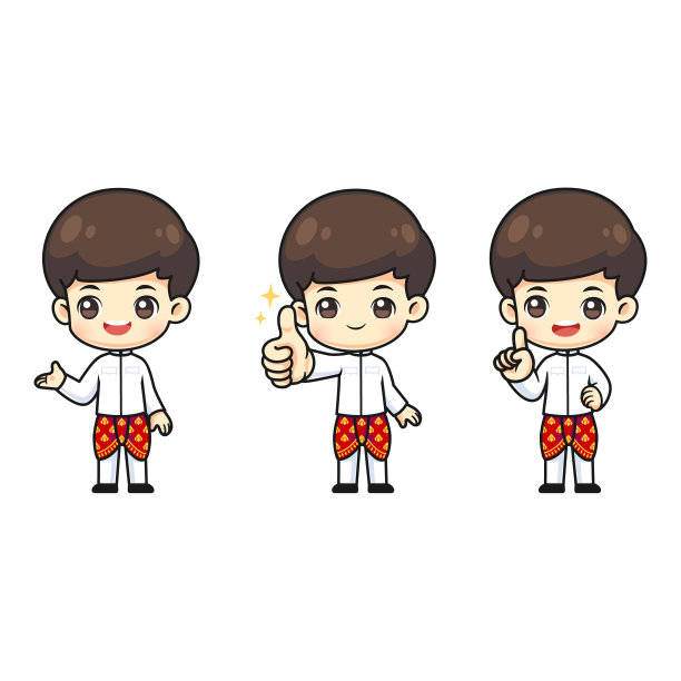 收集可爱的泰国男孩穿泰国传统服装图片下载