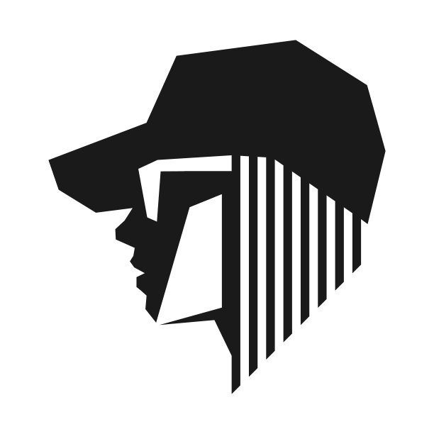 白色背景上的时尚女孩符号图片下载