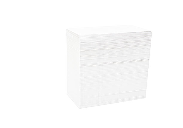 空白名片堆在白色的孤立图片下载