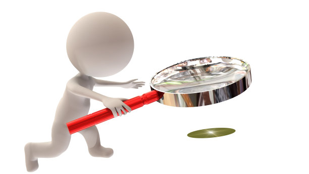 搜索寻找寻找调查三维人物的人与缩放len magnyfing - 3d渲染图片下载