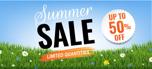 夏季大甩卖草边图片下载