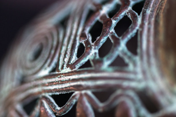 近距离的铜装饰细节图片下载