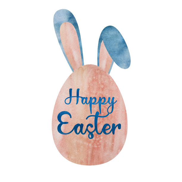 美丽的复活节彩蛋水彩画。特写镜头图片下载