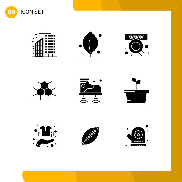 9个适用于网络和移动的通用实体符号图片下载