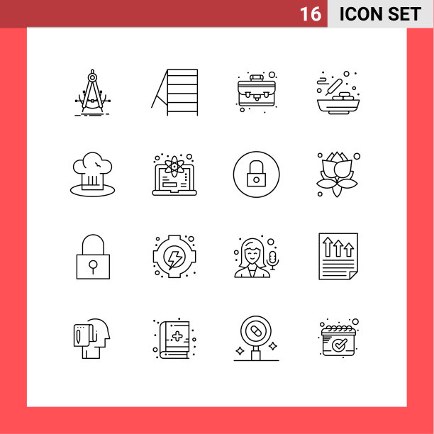 16大纲概念的网站，移动和应用程序图片下载