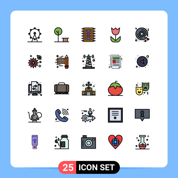 用户界面填充线平色包图片下载