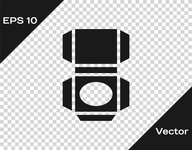 黑纸箱纸箱图标隔离透明背景。盒子，包裹，包裹签名。交付和包装。向量图片下载