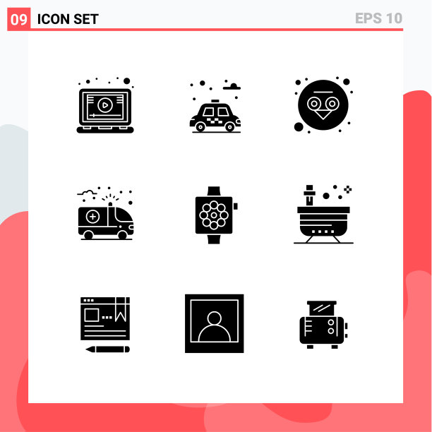 9 ． 坚实的字形概念的网站，移动和图片下载