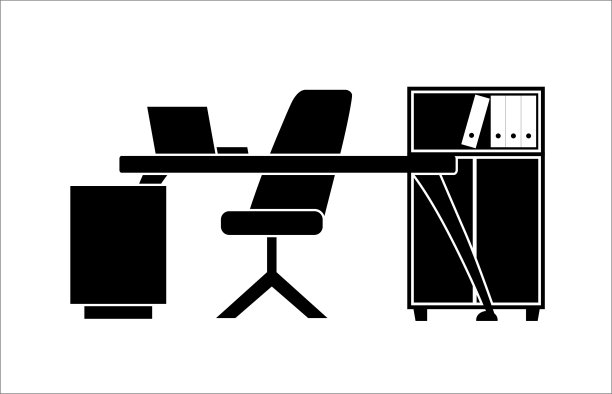 办公家具的图标图片下载