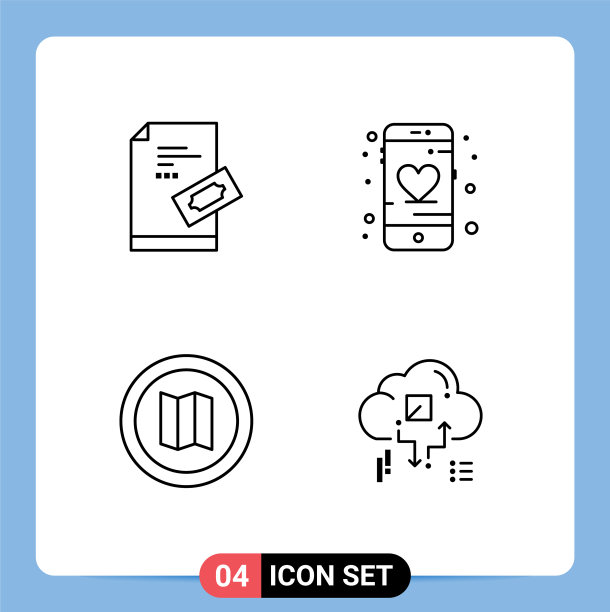 现代集4填充线平色象形文字图片下载