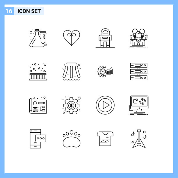 16主题大纲和可编辑符号区图片下载