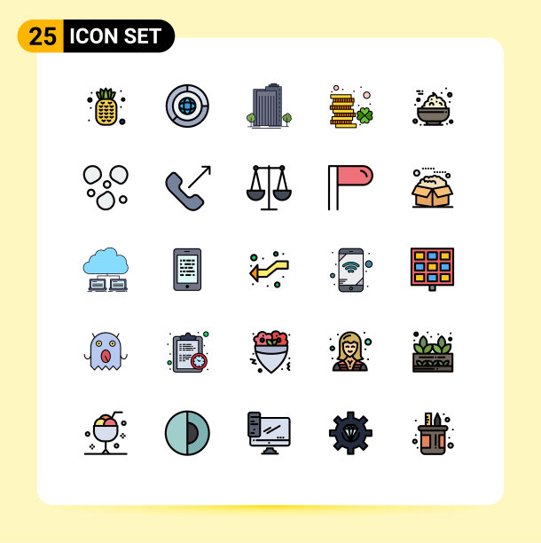 股票图标包25行符号和符号图片下载