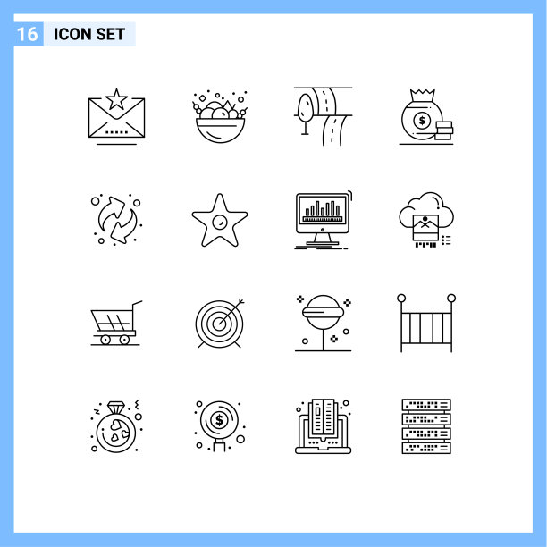 用户界面包16基本轮廓电影图片下载