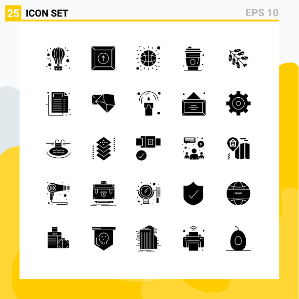 移动界面立体字形设置25个象形文字图片下载