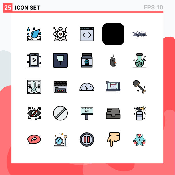 填充线平色包25通用图片下载