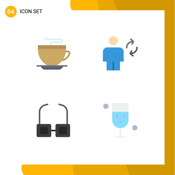 4 .通用平面标志符号符号茶图片下载