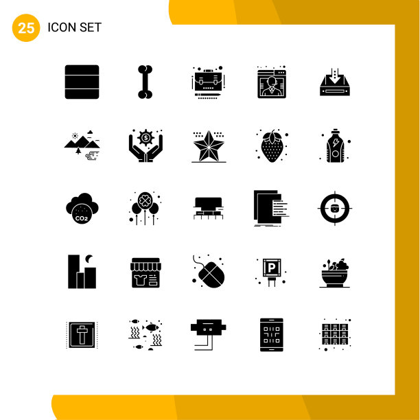 主题立体符号和可编辑符号的25个图片下载