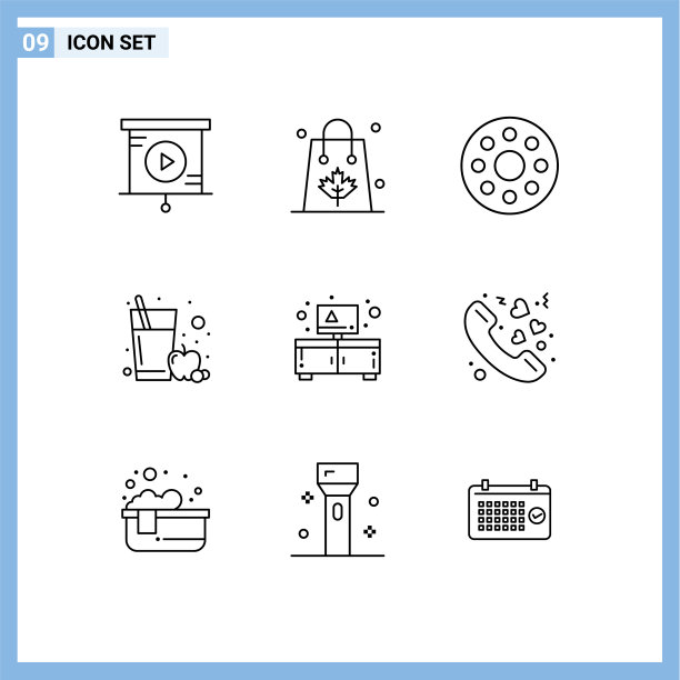 为电视设置9个商业大纲包图片下载