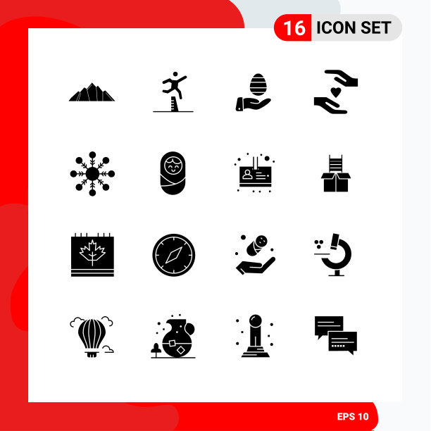 16个通用实心符号符号片状图片下载