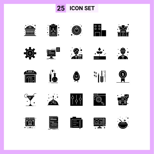 通用图标符号组25现代立体图片下载