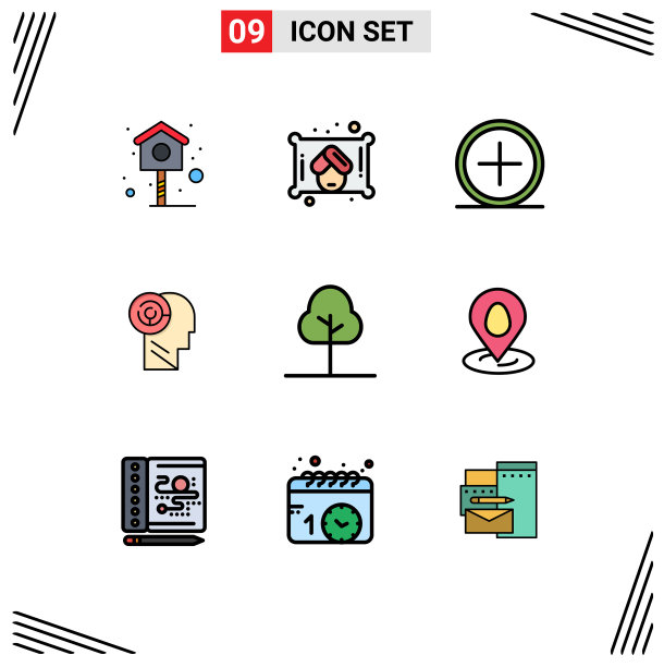 用户界面包9基本填充线平图片下载