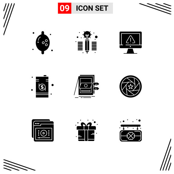 通用图标符号组9现代立体图片下载