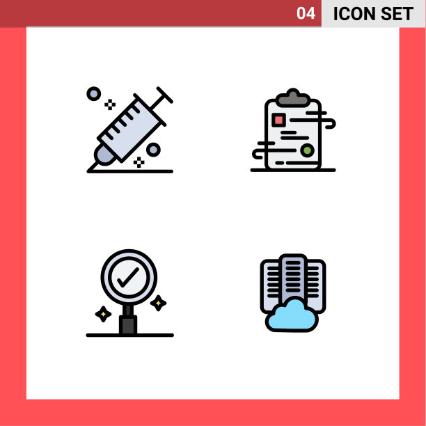 填充线平色包4个通用符号图片下载