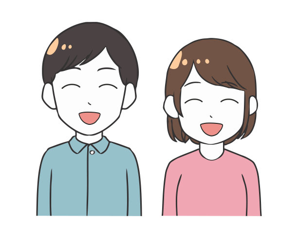 年轻夫妇的微笑图片下载