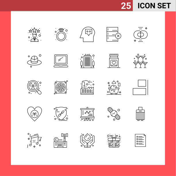 25线概念为网站移动和应用程序图片下载