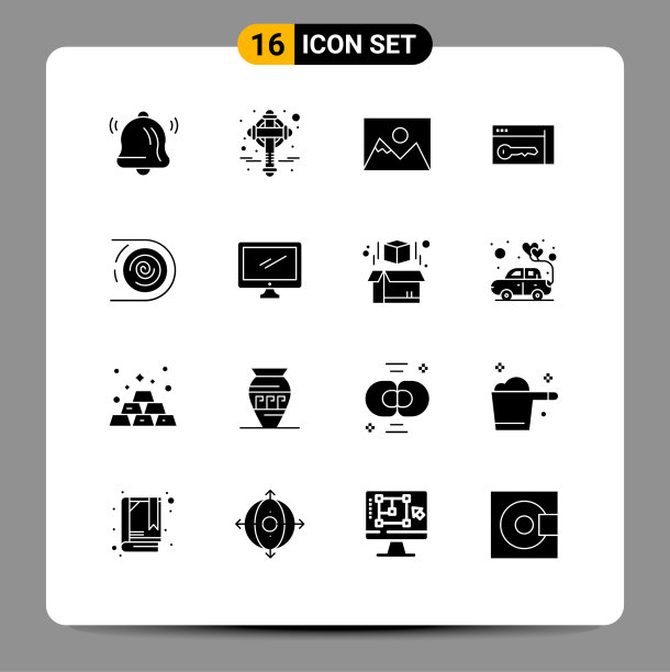 主题立体符号和可编辑符号的16种图片下载