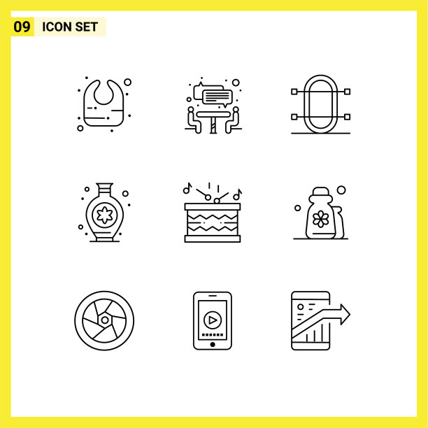 9 .适用于网页和手机的通用大纲图片下载