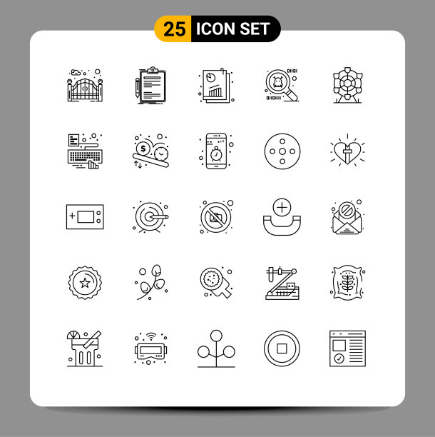 在摩天轮夹网格上设置25条线图片下载