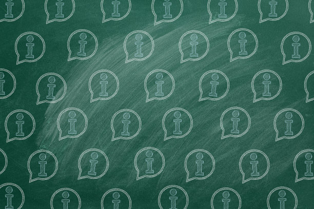 信息支持。黑板上的插图图片下载