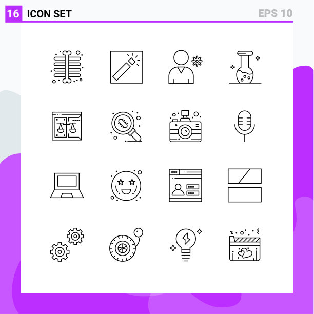 16适用于网络和移动的通用大纲图片下载