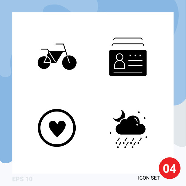 立体字形包4个通用符号图片下载