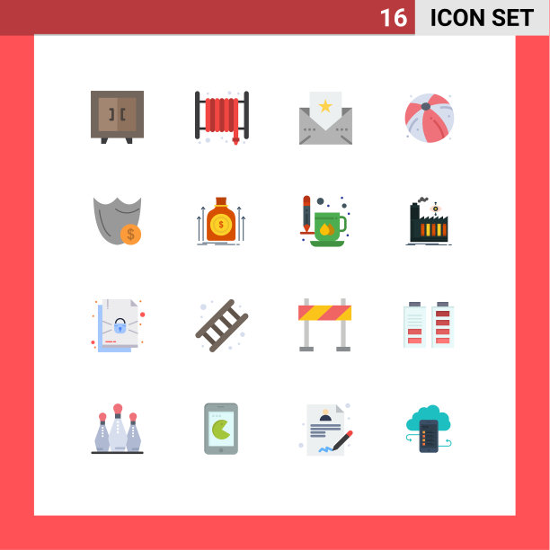 16平色概念为网站移动和图片下载