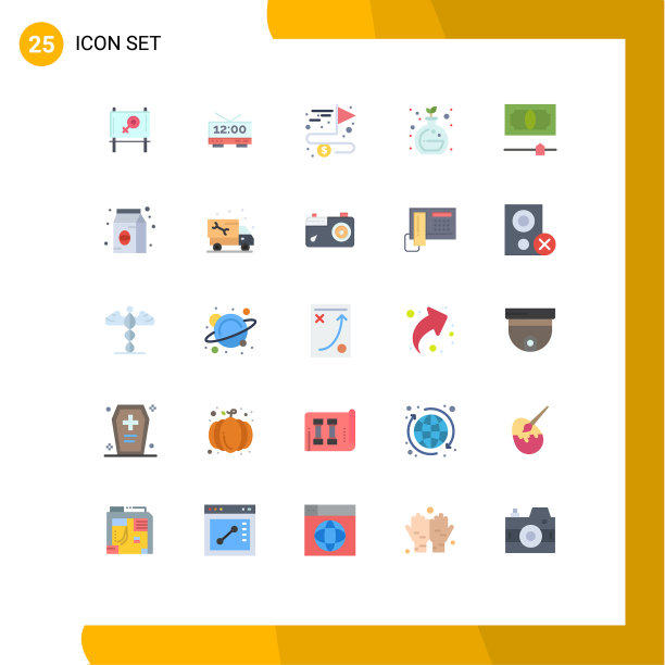 通用图标符号组25现代扁平图片下载
