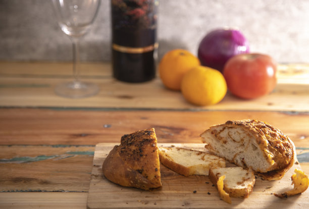 手工面包:自制的辣面包图片下载