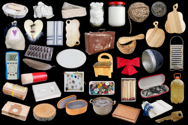 家居简单物品集。孤立的图片下载